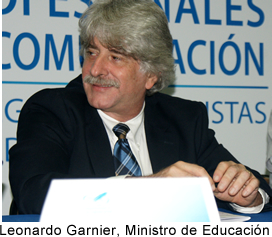 Leonardo Garnier,  Ministro de Educación